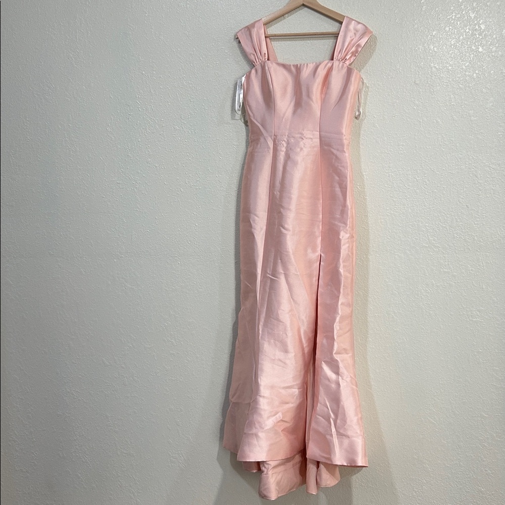 SHERRI HILLL WOMENS STRAPPED MIKANO MERMAID GOWN WITH SKIRT PINK Sz 6 - Picture 2 of 15